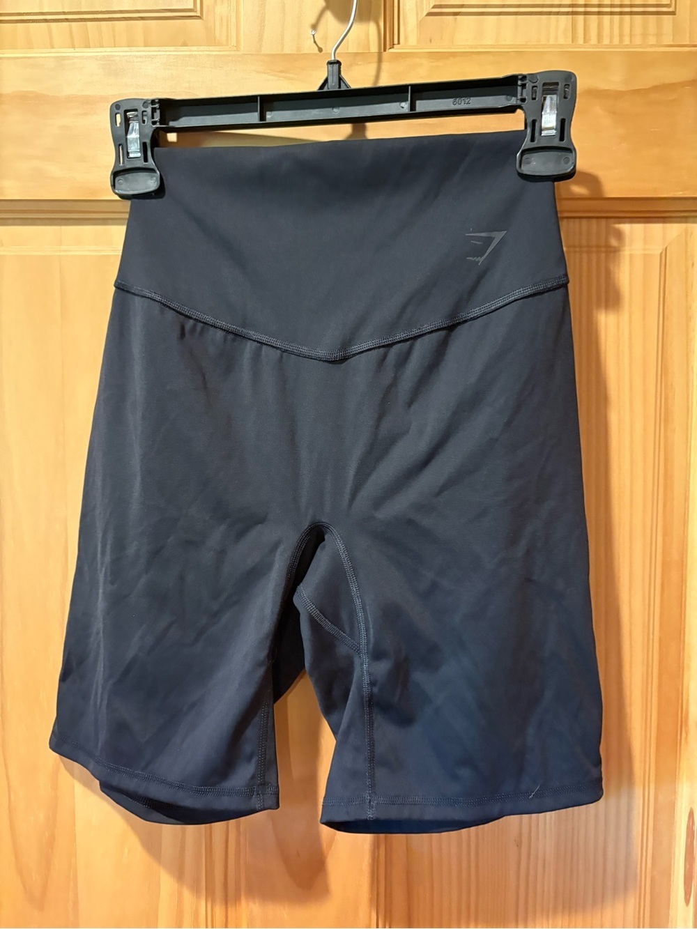 Gymshark Black High-Waisted V-Front Biker/workout Shorts women’s size S